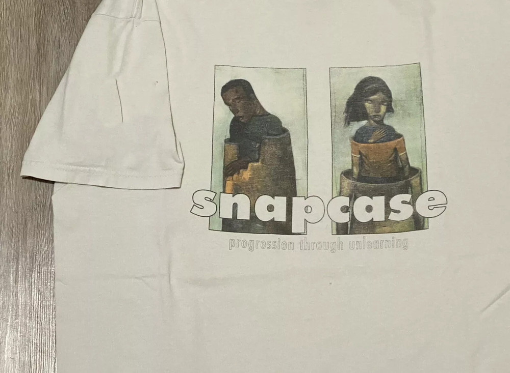 Snapcase BAND Progression Through Unlearning WHITE COTTON T Shirt Size XS-6XL