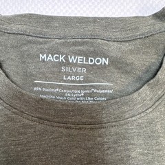 Mack Weldon Sage Heather Crew Neck T-Shirt size Large 🌼