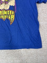 WWE Ultimate Warrior T-Shirt Mens 2XL Blue Good Graphic Tee WWE Legends