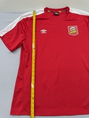 Umbro Unisex Red Football Shirt Short Sleeve Size L