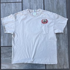 Matco Tools Shirt Mens XL Beige Pocket Graphic Logo Gildan Ultra Cotton Tee