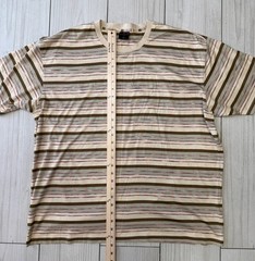 Pierre Cardin Men’s Crewneck Logo Short Sleeve T-Shirt US XXL beige brown 2XL