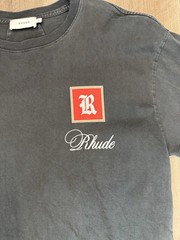 RHUDE Monaco T Shirt Luxury Streetwear Black Sz S