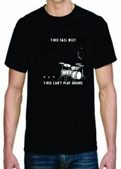 Adult DryBlend® T-Shirt – ( T-REX FAIL , CAN’T DRUM – HUMOR / NOVELTY)