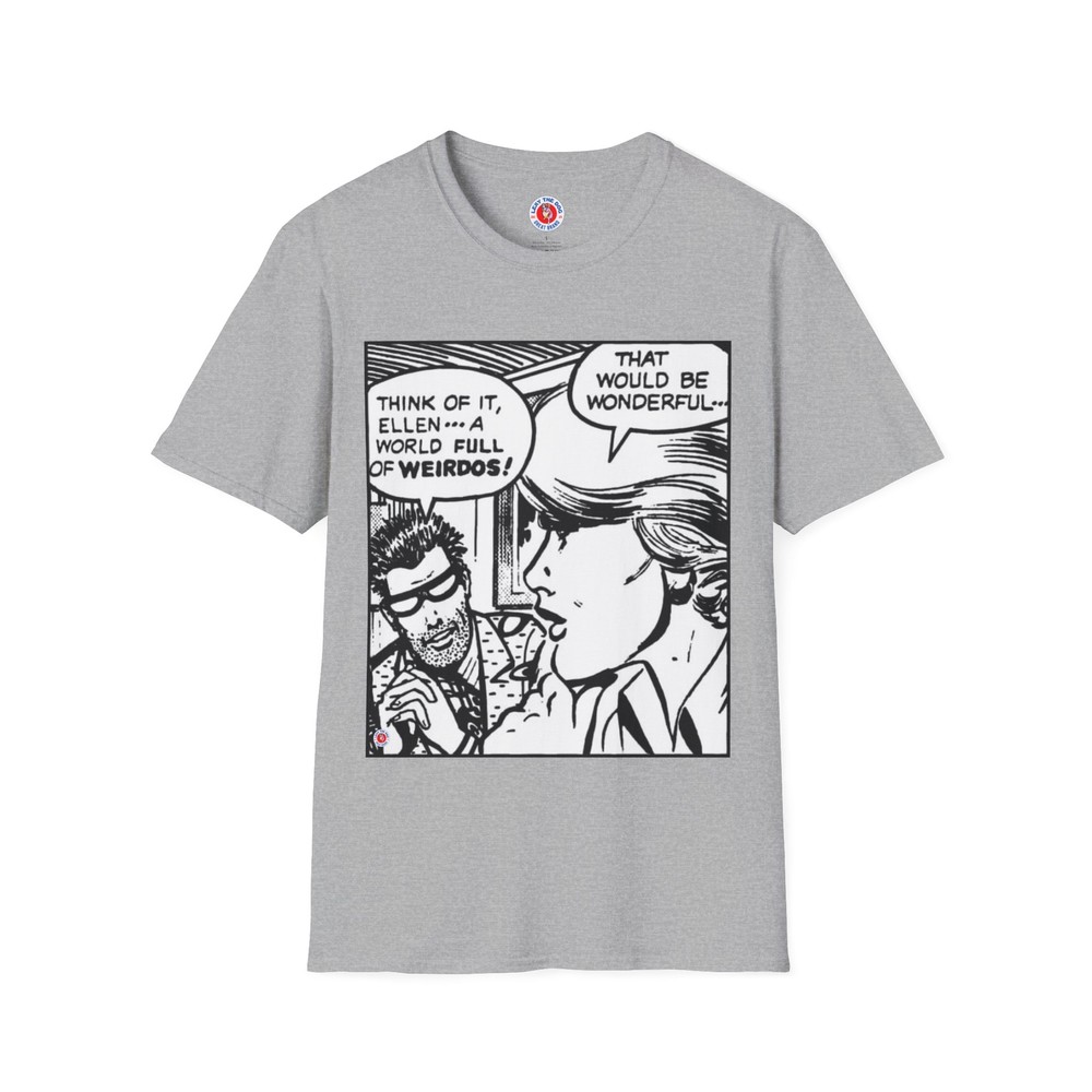 “A world full of weirdos” pop artist Roy Lichtenstein Unisex Soft-style T-Shirt