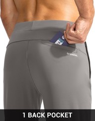 Men’s Golf Joggers Pants Zipper Pockets Stretch Sweatpants Slim Fit Track Work