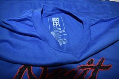 Omit Apparel Mens Streetwear Brand Animal Style Tiger Blue Shirt NWT Large