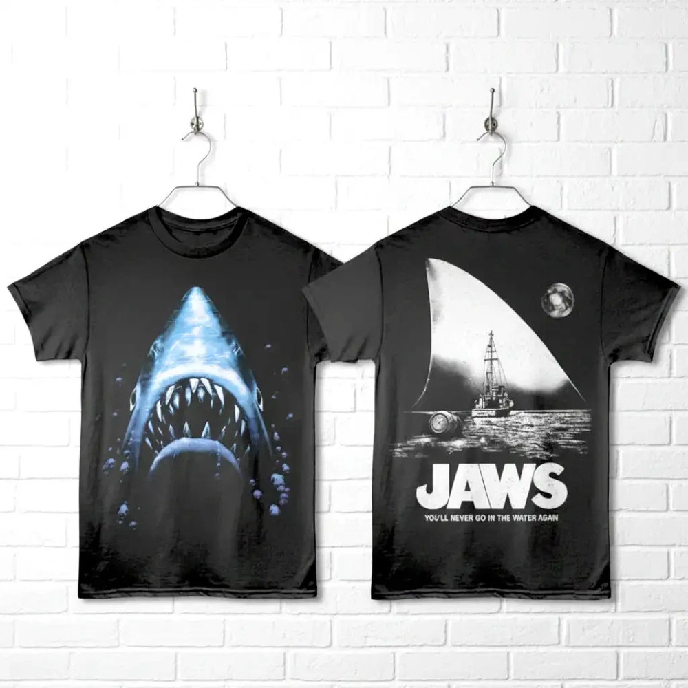 Jaws Huge Shark Fin Men’s T Shirt