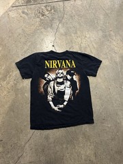 The Roxx Vintage 90s Nirvana Kurt Cobain Band T-Shirt Single Stitch Size Medium