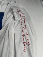 Diamond Paris Long Sleeve Graphic T-Shirt White Size Small