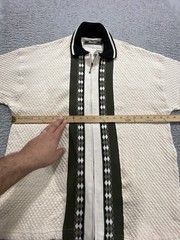 Vintage 90’s Shirt Mens Medium USA Made Full Zip Rebel Greaser Retro
