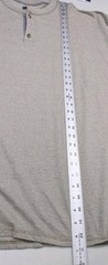 Hanes Beefy T Mens Henley Shirt 2XL Soft Durable Long Sleeve Outdoor #5700