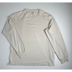 Uniqlo Airism Long Sleeve T Shirt Beige Lightweight Stretch Men’s M