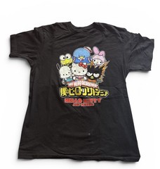 Sanrio Hello Kitty & Friends x My Hero Academia Men’s Graphic Tee Black M