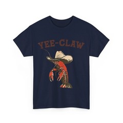 Crawfish Yee Claw Vintage Graphic Tee Mens Unisex Cotton Gift