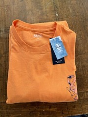 IZOD Saltwater T-Shirt Flamingo Beer Short Sleeve Orange LT Cotton Blend Men’s