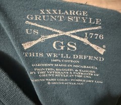 Grunt Style Graphic T Shirt Fly Atomic Airlines This Well Defend Size 3XL XXXL