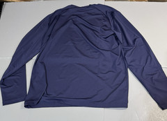 RLX Ralph Lauren Men’s Navy Perforated Mesh Crew-Neck Long Sleeve T-Shirt L