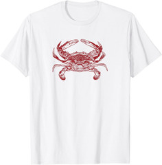 Red Crab Kids Adults Funny Tee T-Shirt
