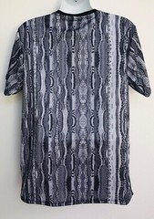 NWT SUPER SHINE by Drill Clothing Co. UNIQUE Knit Print Short Sleeve SHIRT SizXL