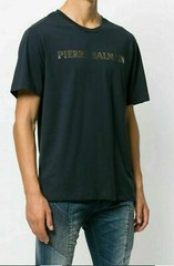 Pierre Balmain Mens Iconic Top Logoshirt Gold Logo Shirt Kurzarm T-Shirt 48 M