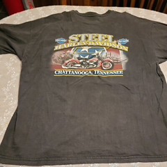Harley Davidson Shirt Mens 2x Black Steel City Chattanooga tenn.