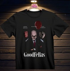 Goodfellas Freddy Krueger, Pennywise & Jason Voorhees Horror T-Shirt Black S-3XL