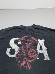 Shirt Mens XL Black Sons Of Anarchy SAMCRO Graphic Long Sleeve Tee Cotton Jersey