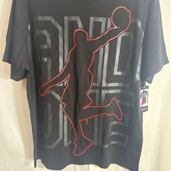 And1 Dunk Logo T-Shirt Black Men Graphic Tee Basketball Size X-Large NWT