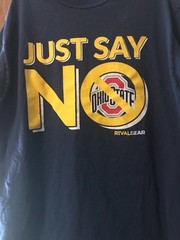 Rivalgears Men’s Navy Just Say No Ohio State Large Good Condition