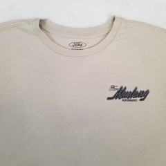 Ford Men’s Beige Mustang Performance Boss 302 Large Back Car Graphic T-Shirt XXL