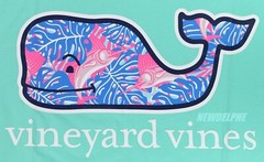 NWT Vineyard Vines Men SS Whale Pocket Crew T-Shirt Tee “SENDFISH & LEAVES WHL”