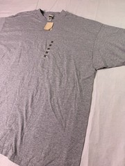 Made To Order Basics Gray Blank T Shirt 3X Made In USA 100% Cotton NWT
