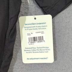 Tommy John Second Skin Undershirt Men’s XL Black Modal Blend NWT