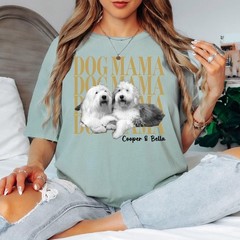 Custom Pet Photo Shirt Personalized Dog Cat Graphic Tee with Name Gift