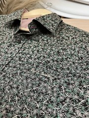 Paul Smith London Men Floral Shirt Made in Italy Cotton Long Sleeve Size 17 43