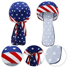 3 Pcs Do Rags Dew Rag Skull Caps for Men Bandana Beanie Hats Pirate Hats Cycling