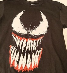 MARVEL VENOM Shirt Mens Extra Large XL Black MCU Comics WE ARE VENOM NWT