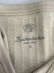 Knickerbocker Mens T-Shirt Dune Brown Size M Rib Pocket Short Sleeve Jersey