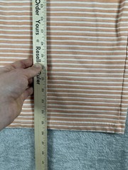 Teddy Fresh Shirt Mens Small Embroidered Striped Skate Punk Orange H3H3 T Tee