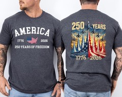 250 Years America Anniversary Fighter Jets 250th Birthday We The People 2 Sided