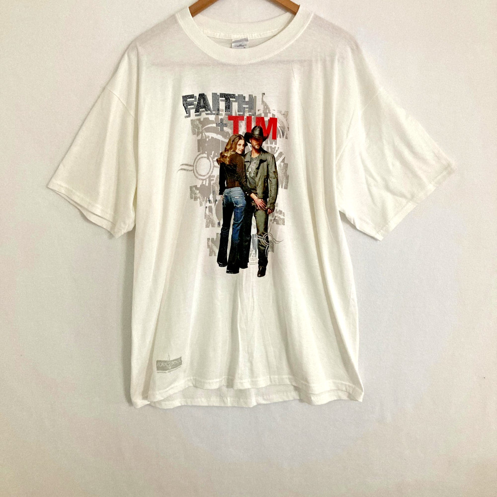 Vtg Tim McGraw Faith Hill Soul 2 Soul Tour 2006 Shirt XL Country Music Merch Tee