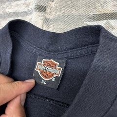 Vintage 80s Harley Davidson Shirt 3d Emblem Size XL 50/50 Faded