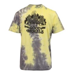 Element Men’s T-Shirt Yellow Dark Grey Tie-Dye Mushroom Graphic S/S (S17)