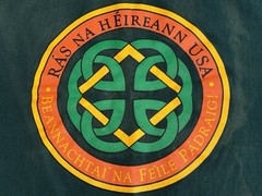 Rás na hÉireann USA 5K event green t-shirt 2007 Adult Size Large Somerville, MA
