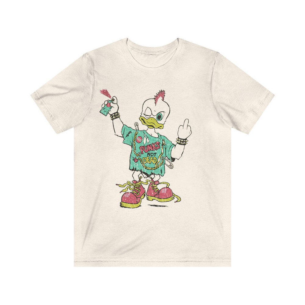 Punks Not Dead Duck 1992 Vintage Men’s T-Shirt