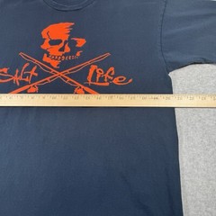 Salt Life Shirt Adult Large Black Fishing Boating Ocean Fish Outdoors Beach Sun
