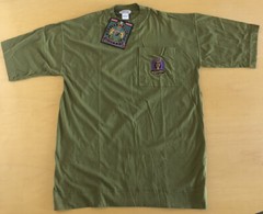 Giovanni L’uomo Men’s Size Small Olive Green Short Sleeve Embroidered T-shirt