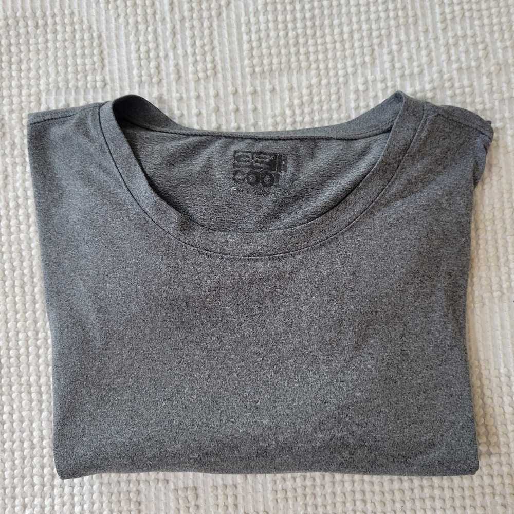 32 Degrees Cool T-Shirt Men’s Gray Athletic Solid Active Short Sleeve size M