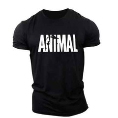 Mens Muscle Gym T-Shirts Short Sleeve Workout Athletic Bodybuilding Cotton Tee